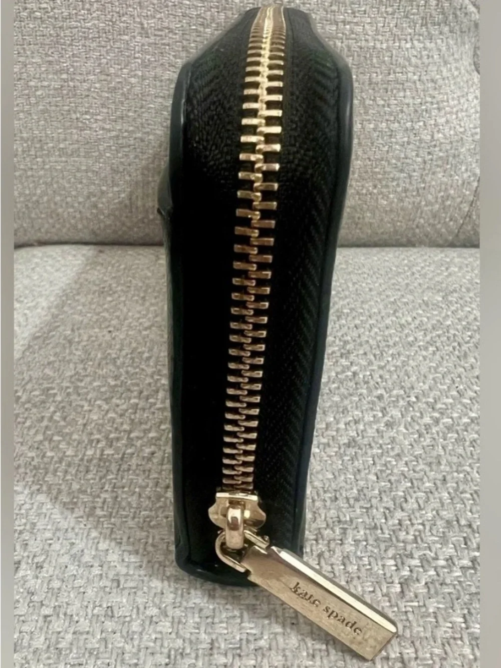 Kate Spade Brynn Large Continental Wallet Zip Around Black Exc Cond